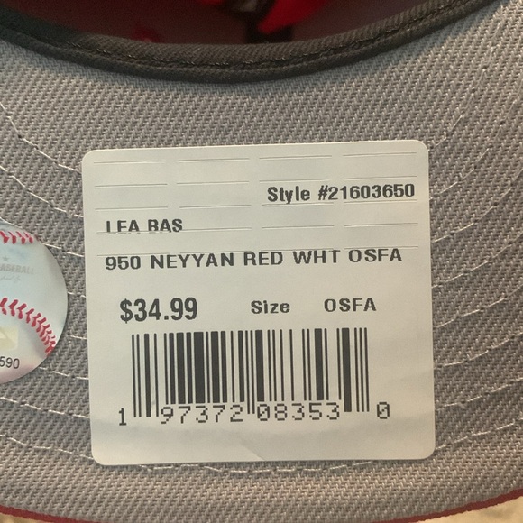 New Era New York Yankees Red Snapback 950 - Picture 7 of 7